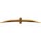 Ekena Millwork Bellingham Rough Sawn Timber Gable Bracket, Western Red Cedar, 72"W x 12"H x 2"D x 4"F, 4/12 Pitch GBW072X12X0204BEL00RWR - alternate 4